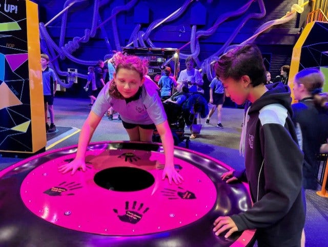 Students enjoying themselves at Questicon in Canberra